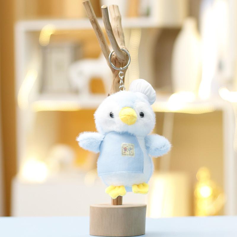 Plush Penguin Chef Keychain With Soft Short Pile For Girls Gift And Bag Decoration