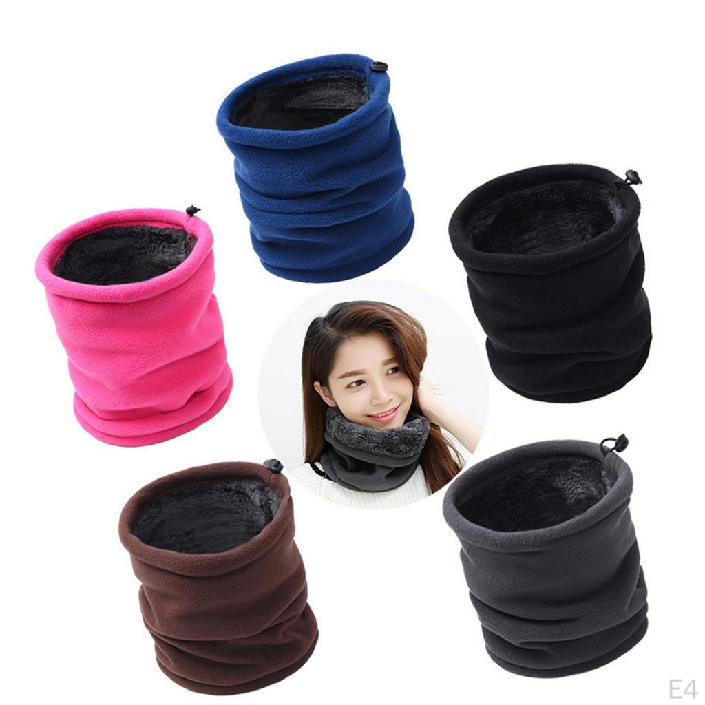 Fleece Neck Warmer Thick Thermal Windproof Ski for Unisex