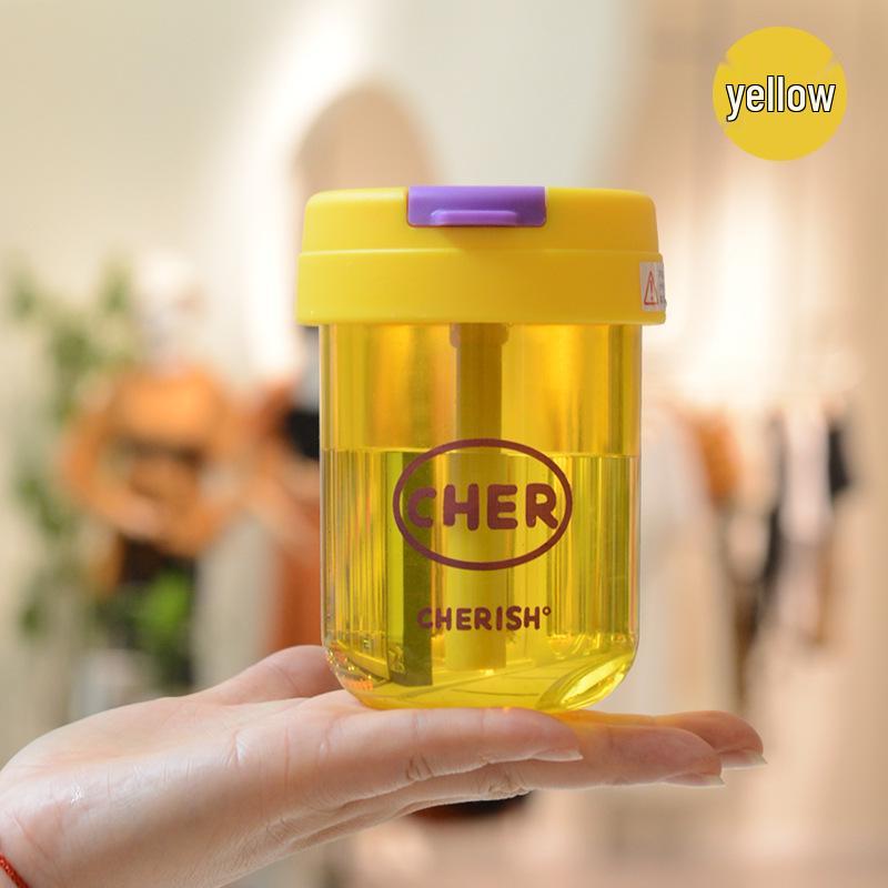 Customizable Summer Flower Tea Straw Cup - Portable, High-Value Plastic Gift for Students & Couples