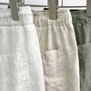 Heren Linnen Broek Casual Losse Pasvorm Rechte Broek met Trekkoord Wijde Pijp Golfbroek Zomerkleding voor Vakantie Reizen Werk Dagelijks Leven