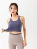 Women Padded Full Cup Yoga Bra Wire-Free Cross Back Sports Brassiere Beauty Back Shockproof Bralette Sexy Breathable Quick-Dry Fitness Underwear