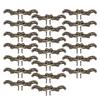 20pcs Cabinet Handle Antique Bronze Drawer Handles Mini Zinc Alloy Drawer Pulls Retro Antique Drawer Pulls Dresser