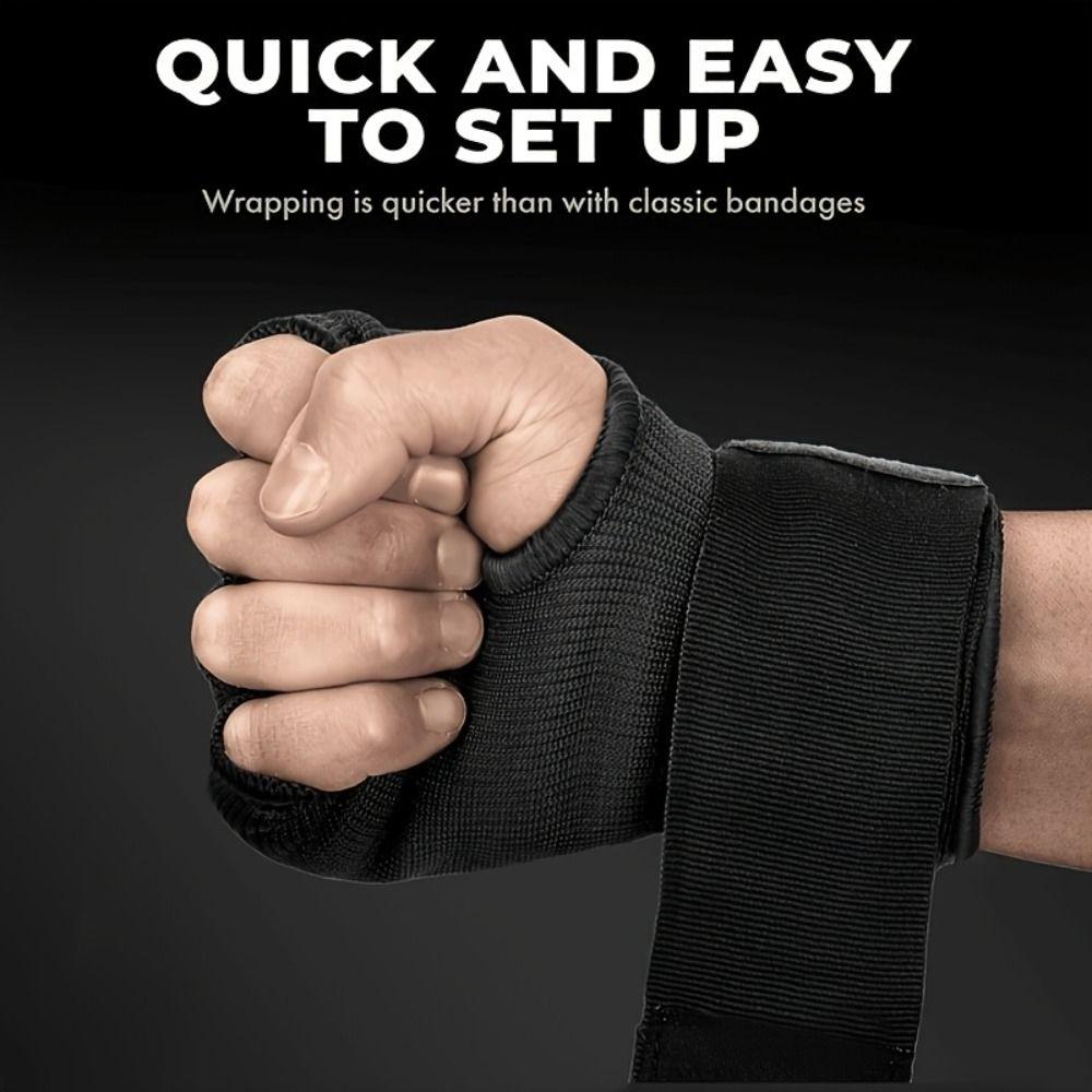 Verdickte Schwamm Muay Thai Trainings Schlagpolster Lange Handgelenkschlaufe Handwickel Innenhandschuhe