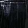2025 Spring Women's Slim Fit A-Line High Waist Shiny Faux Leather Single-Breasted Decorative Short Skirt