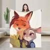Zootopia Blanket  Flannel Funny Warm Throw Blankets for Coverlet  Winter