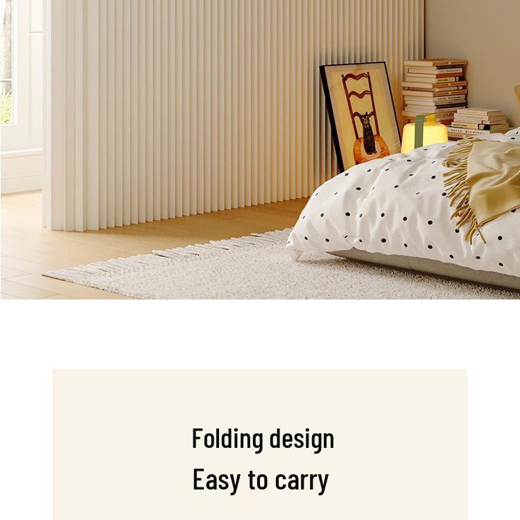 18-Panel Curved Folding Screen Divider – Japanese Style Retractable Wall for Live Broadcasts