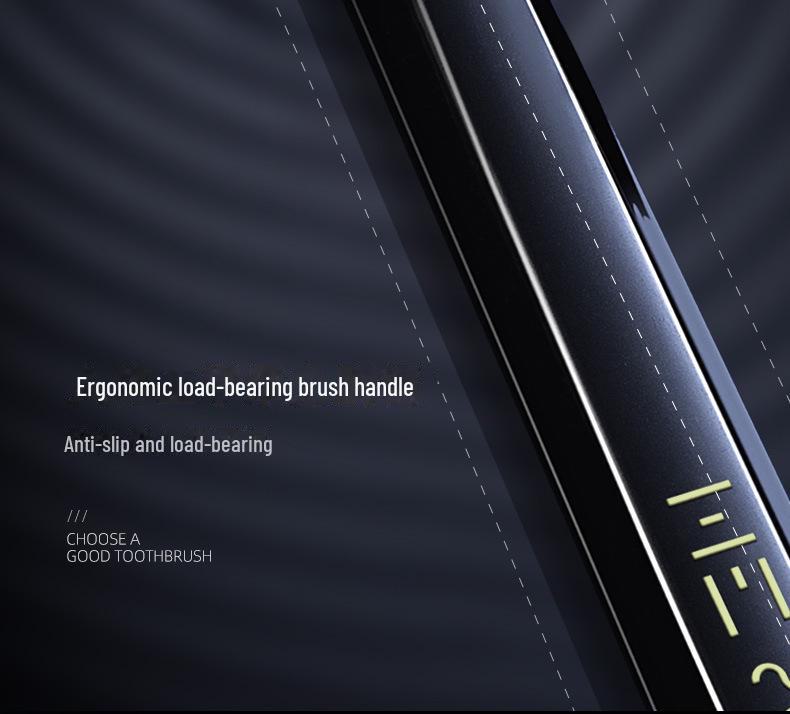 Hefengyu Men's Medium Hard Toothbrush 2-Pack: Durable Small Heads for Adults