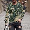 Men's T Shirt O-Neck Clothing Apparel Outdoor Long Sleeve Print Fashion Designer Vintage
