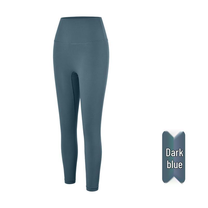 

Женские брюки для йоги с высокой талией в стиле Lulu - Подтягивающие бедра, Ощущение обнаженности, Персиковый фитнес, Для бега и спорта, Длина 7/8 S