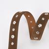 Star Rivet Trend Belt Women's Matte Hollow Decorative Jeans Versatile Leather Belt Women