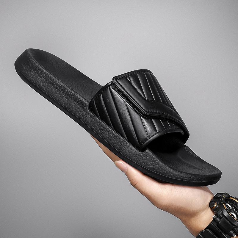 Fashion SYTK Men Slippers Indoor Beach Home Shoes Non-slip Plus Size 46 47 Increase Platform Summer Casual Fashion Slippers Soft Light E