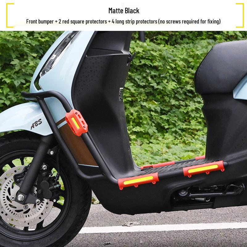 Wuyang Honda Spacy125 Front & Rear Exhaust Crash Bars Anti-Fall Bumpers Footrests Parts