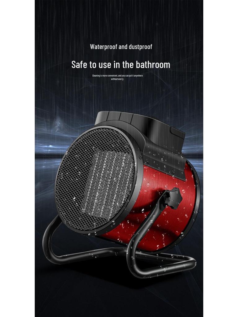 Energy-Efficient Rapid Heating Industrial Household Fan Heater for Large Areas