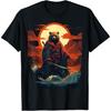 Vintage Samurai-Bär auf Japanischem Ninja-Kunst-Bären T-Shirt BAOANH Herren Damen Tanktop Sweatshirt Hoodie Langarm 1133 Schwarz
