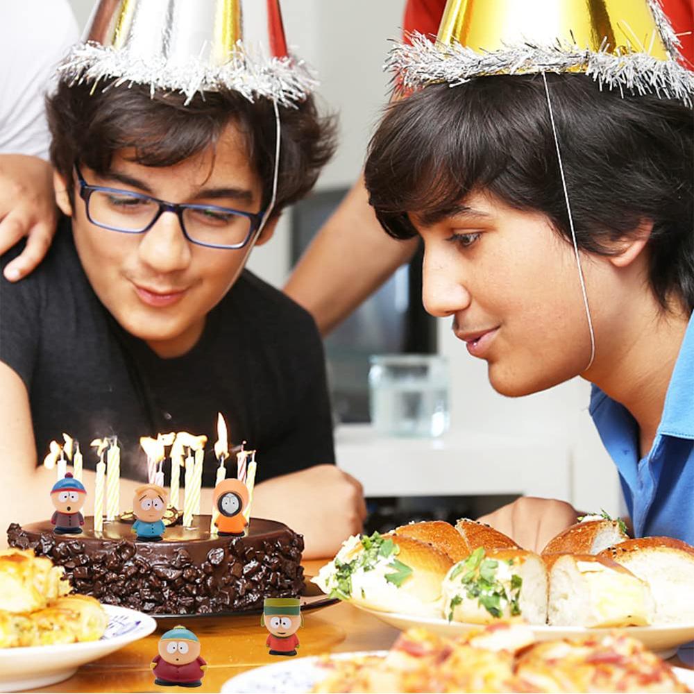 5 Pcs South Park Action Figures Cartoon Characters Cake Decoration For Party