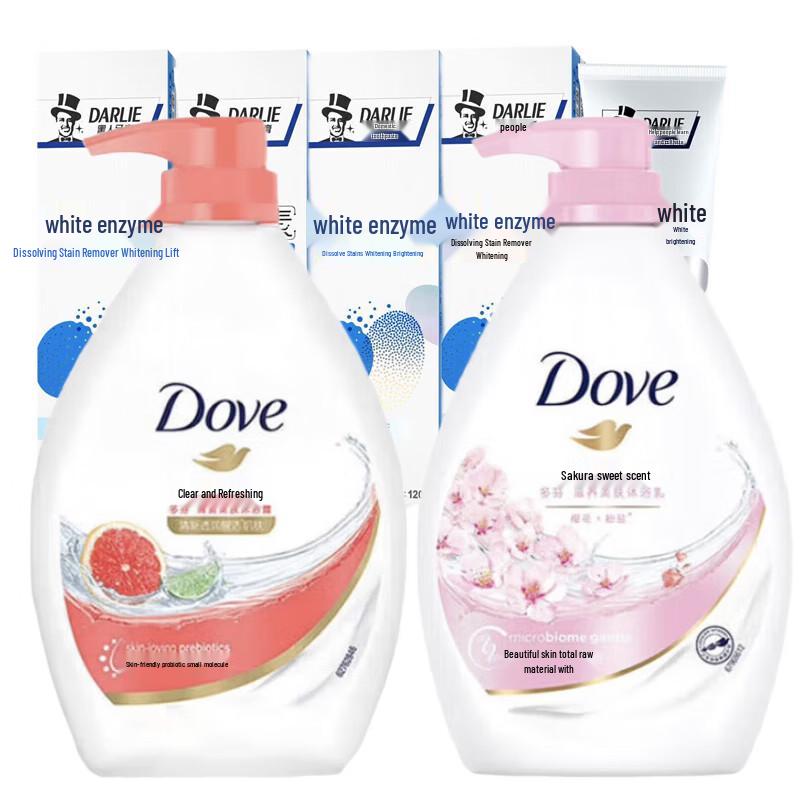 

Darlie Toothpaste & Dove Shower Gel Family Set
