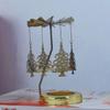 Stainless Steel Carousel Candle Spinner Particular Spinning Design Festival Home Decor Rotating Candle Holder