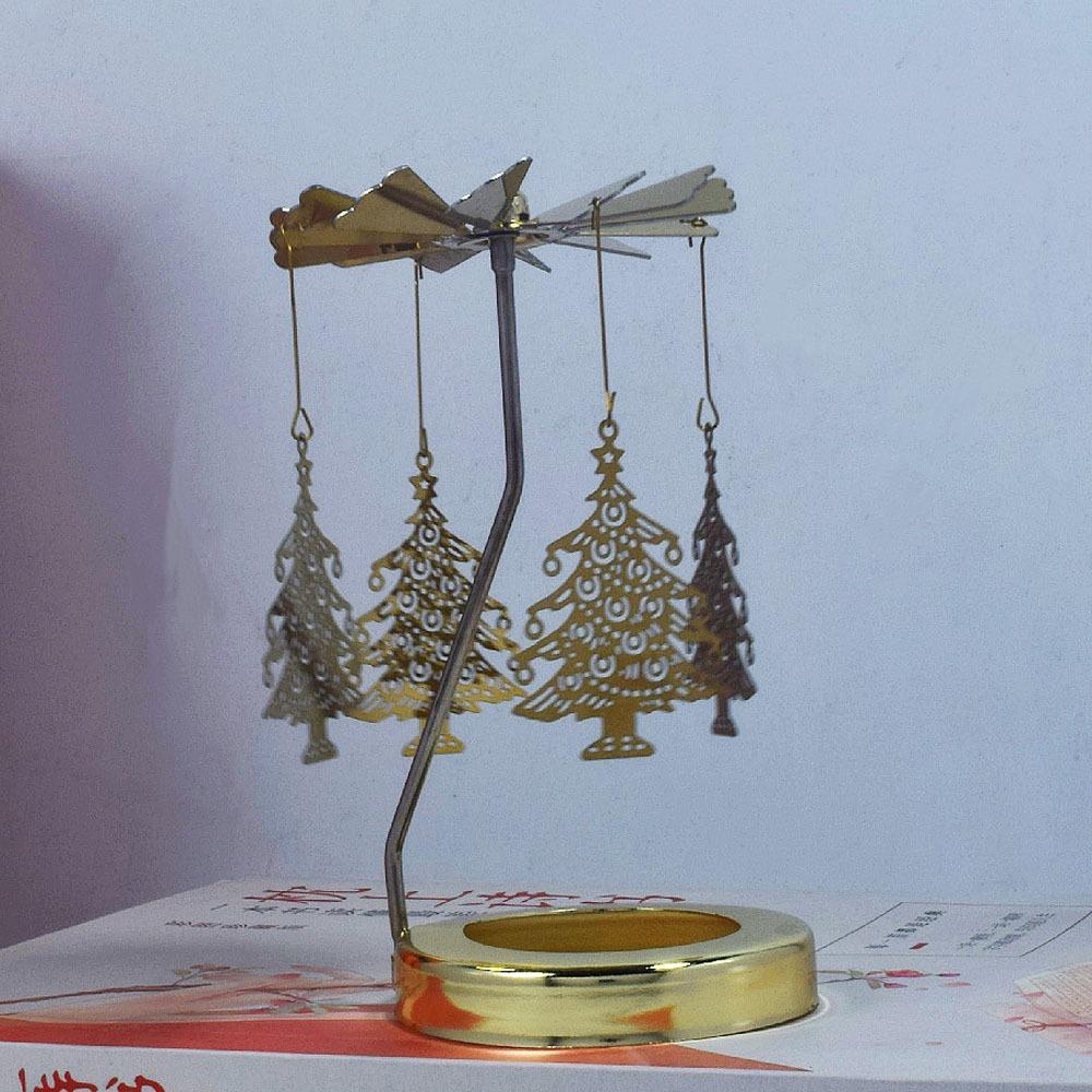 Edelstahl Karussell Kerzenhalter Besonderes Drehdesign Festival Heimdeko Rotierender Kerzenhalter