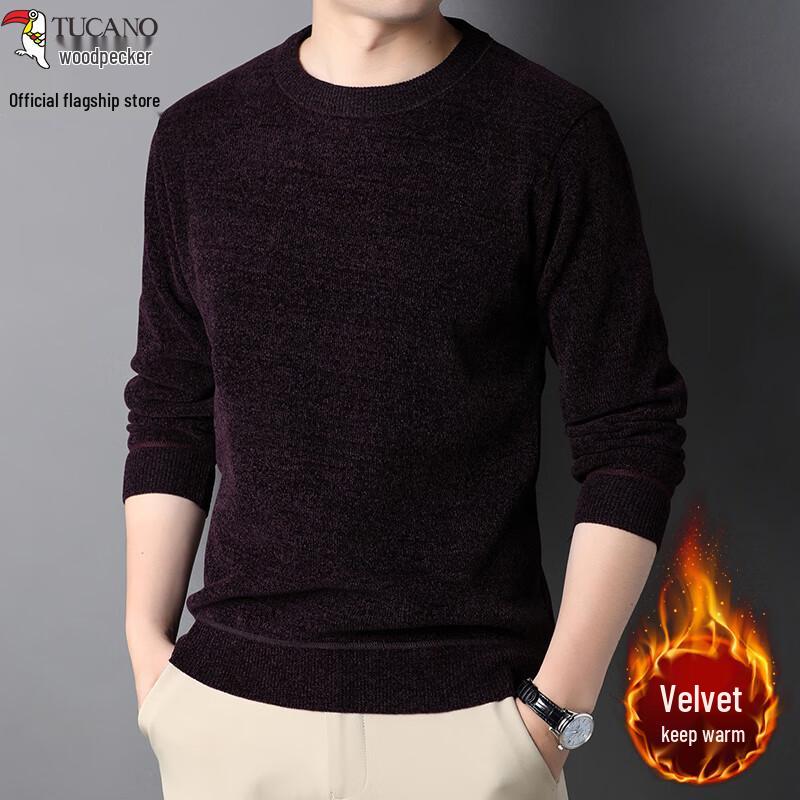 TUCANO Men's Warm Round Neck Fleece Sweater