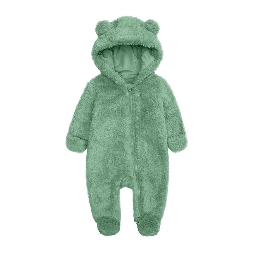 Infant Romper Set Baby Crawling Suit Thick Warmth Newborn Flannel Outfit