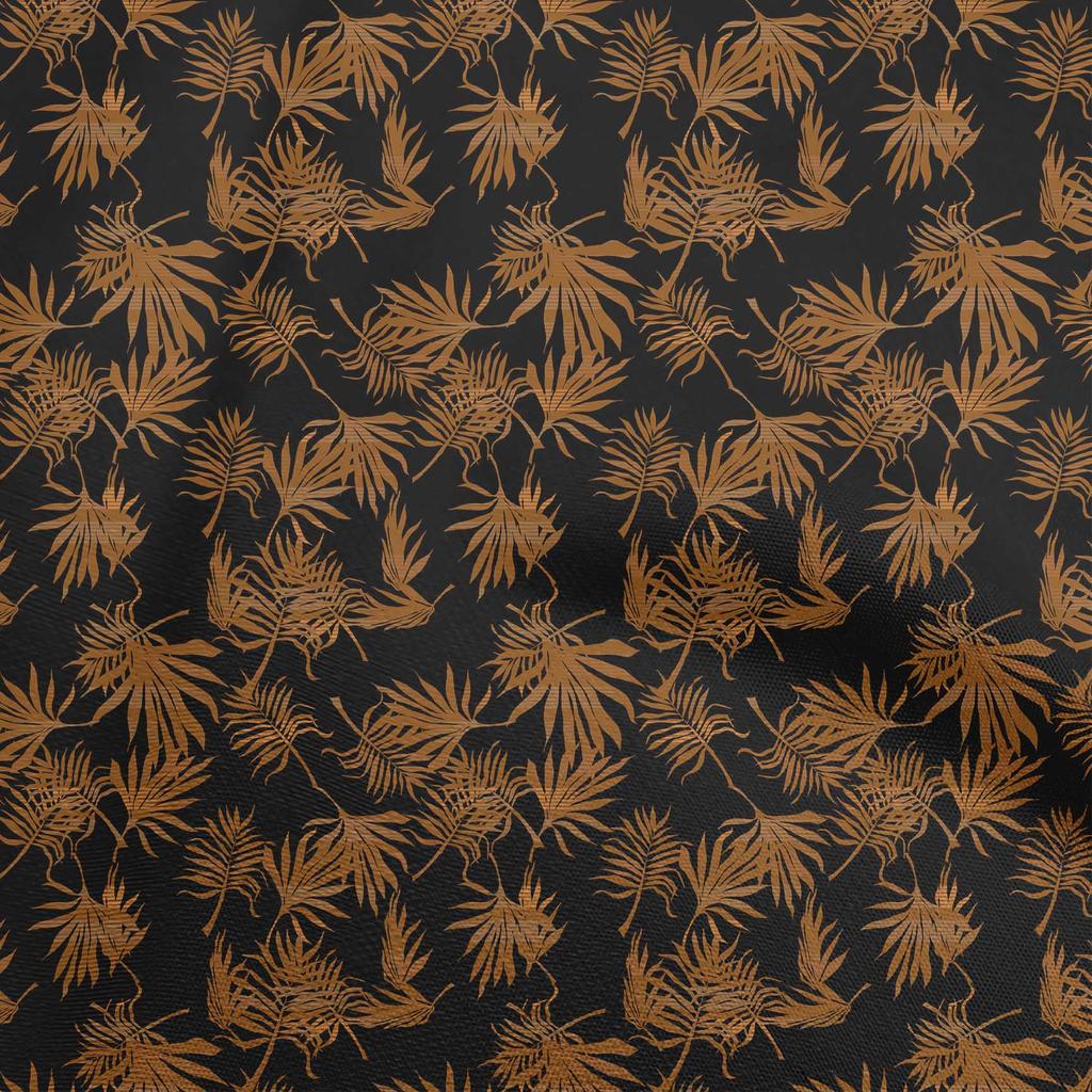 oneOone Cotton Poplin Brown Fabric Tropical Quilting Supplies Print Sewing Fabric By The Yard 42 Inch