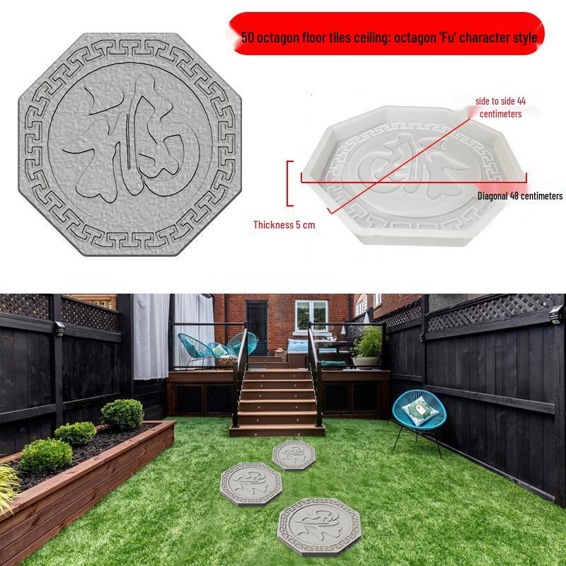 Garden Cement Tile Mold for Outdoor Stepping Stones