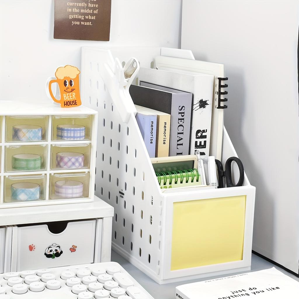Hot-Selling Detachable Pegboard Multi-Functional Desktop Storage Rack, Magazine File Holder & Kitchen Organizer for Home Use