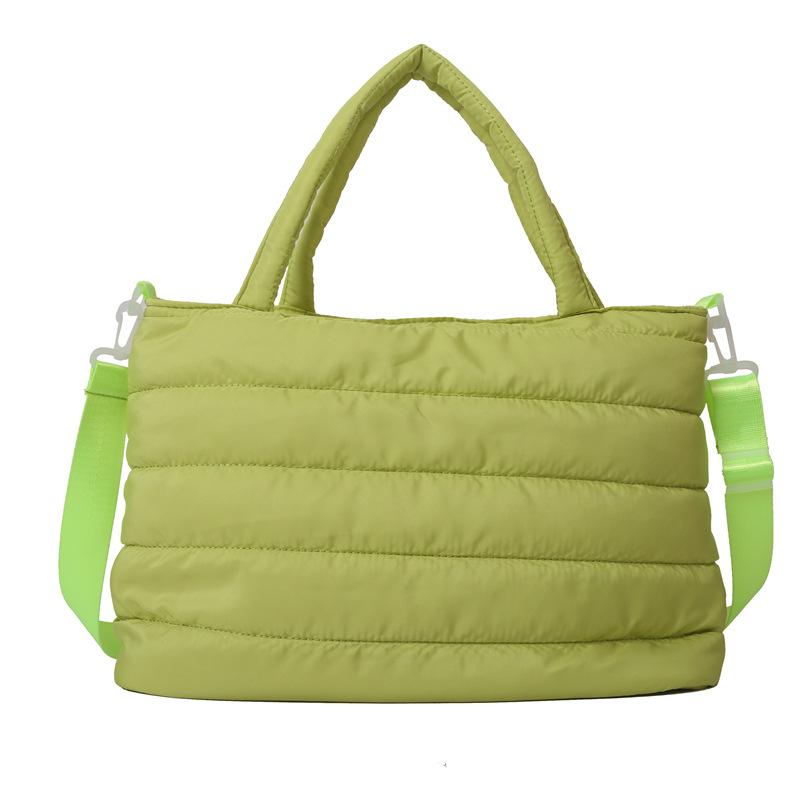 Commuter large-capacity cotton bag 2025 new portable tote bag fashionable shoulder messenger bag