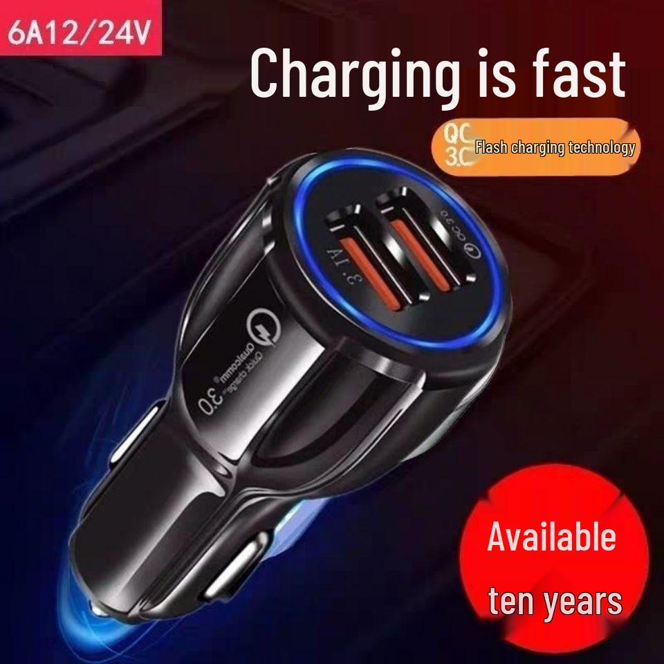 Bowling 3.1A & QC3.0 Dual USB Fast Car Charger for Basic Models