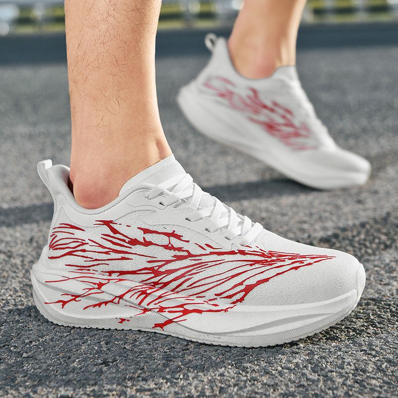 Outdoor Running Shoes Men Lightweight Anti-slip Wear-resistant Casual Shoes Men Lace-up Sports Breathable Walking Shoes Men