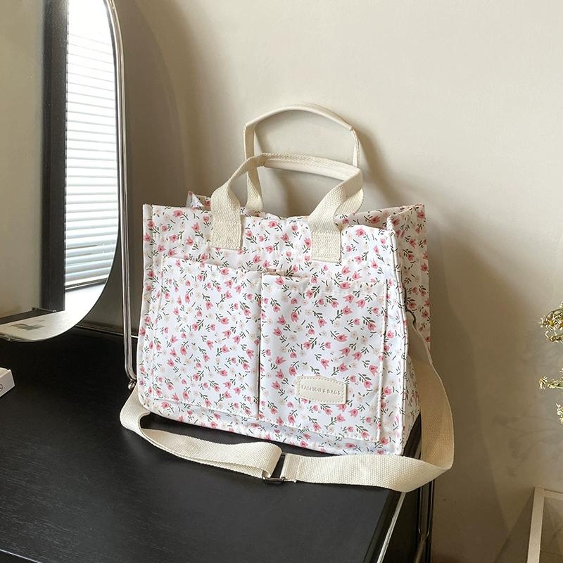 Large Capacity Printed Handbag – Trendy Women’s Shoulder & Crossbody Organizer Storage Bag for Travel