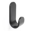 TOK HANGER 40X100X47 MATTE BLACK WITH 3M ADHESIVE. RESISTANCE 5Kgs.