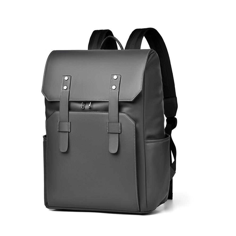 Fashionable Men's Backpack High-end Casual Large Capacity Computer Backpack Simple Men's Short Trip Backpack