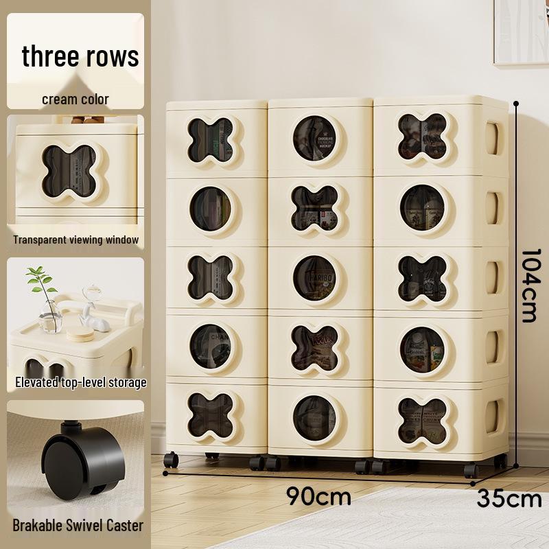 Cartoon Stackable Storage Cabinet for Bedroom