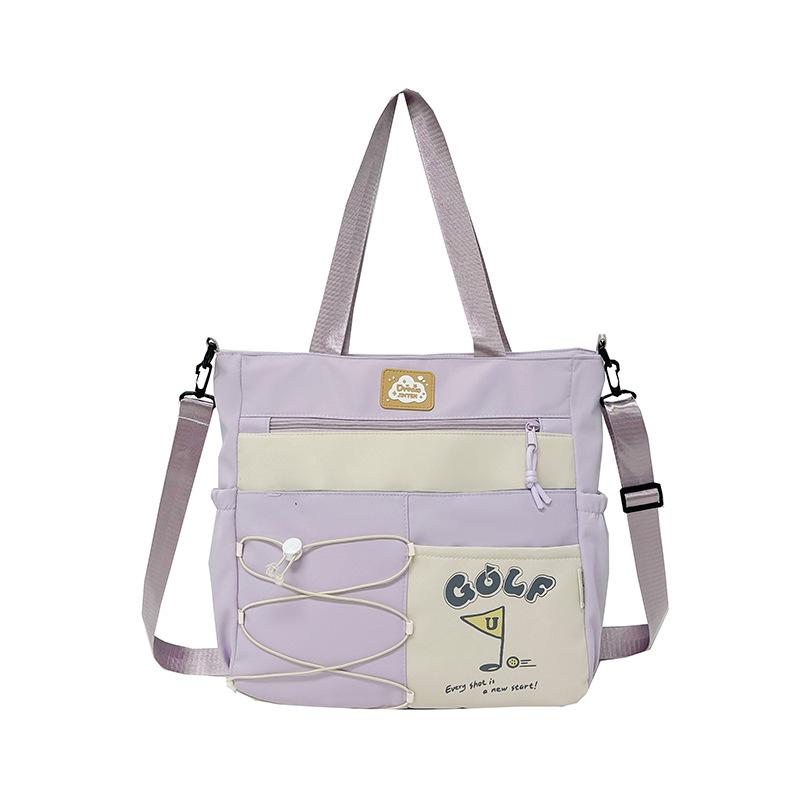 Mochila e Bolsa Transversal Fofas de Grande Capacidade Estilo Coreano para Meninas - Perfeita para Estudantes