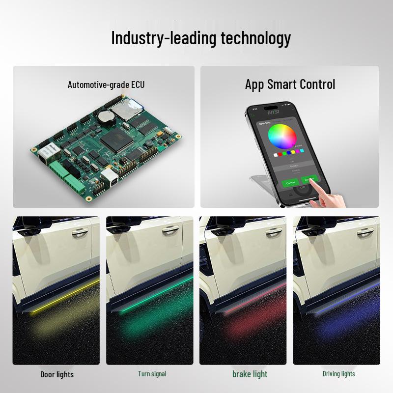 Geely Haoyue L SUV Side Foot Pedal with Purple LED, All Aluminum Alloy.