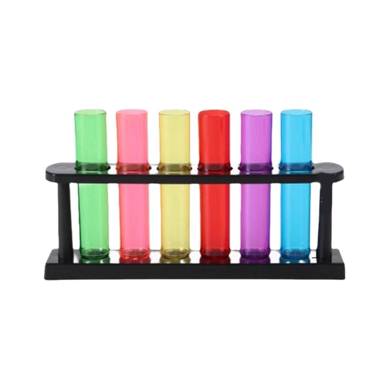 ABS Plastic Graduated Test Tubes Set Clear ABS Droppers Pipettes with Scale for Liquid Transfer School Lab Experiments