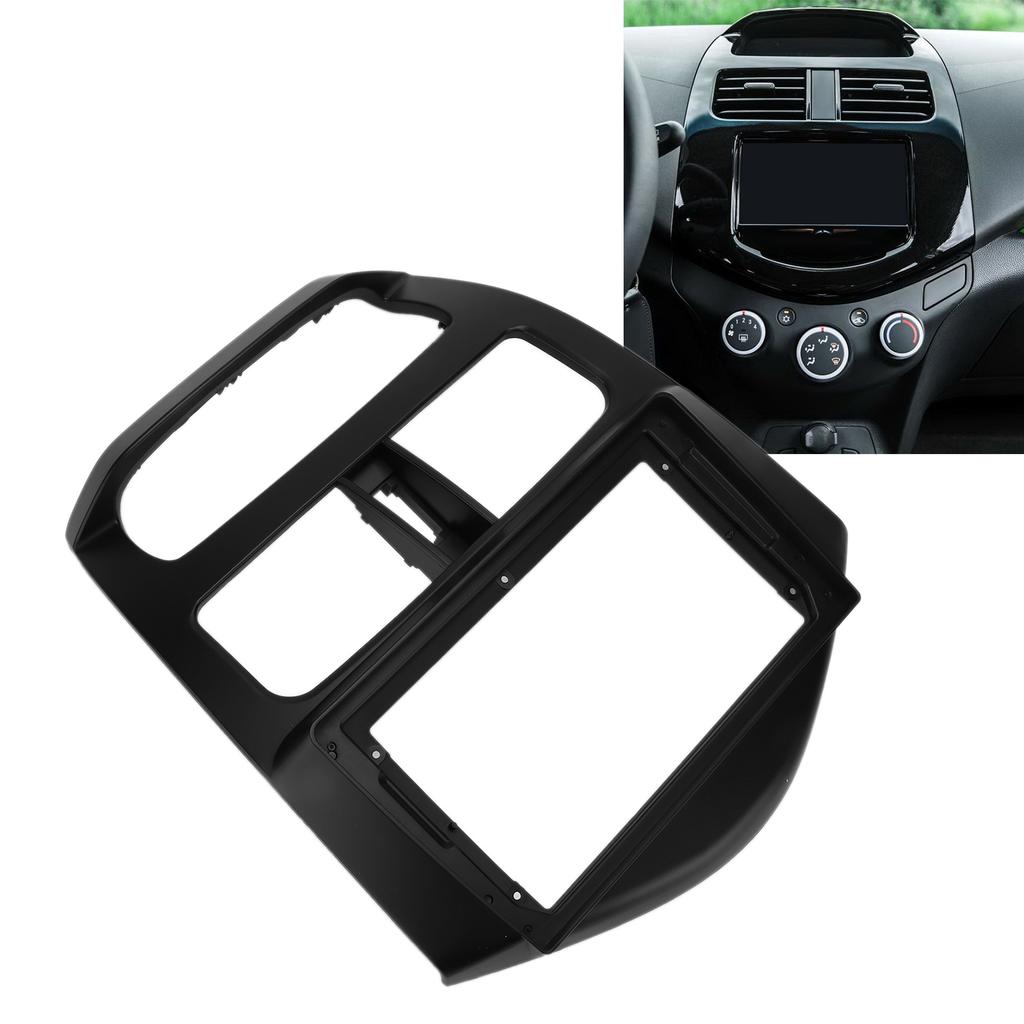 2‑Din Car Stereo Radio Fascia DVD Audio Navigation Panel Frame Replacement for Spark/Beat 2014