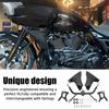 Motorcycle Front Side Fairing Panel with Bracket Kits Gloss Black Iron Alloys ABS For Harley CVO Road Glide Upgrade 2024 -Later