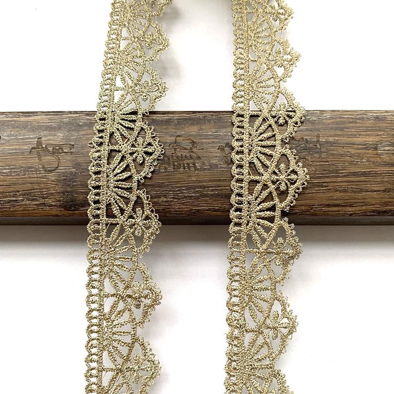 4m/13.12ft pro Packung Spitze Nähen Stickerei Besätze weiß groß breit Bänder Vorhang Kurve Zubehör handgefertigt DIY Basteln Blume BH Kleid Ballkleider Dekoration