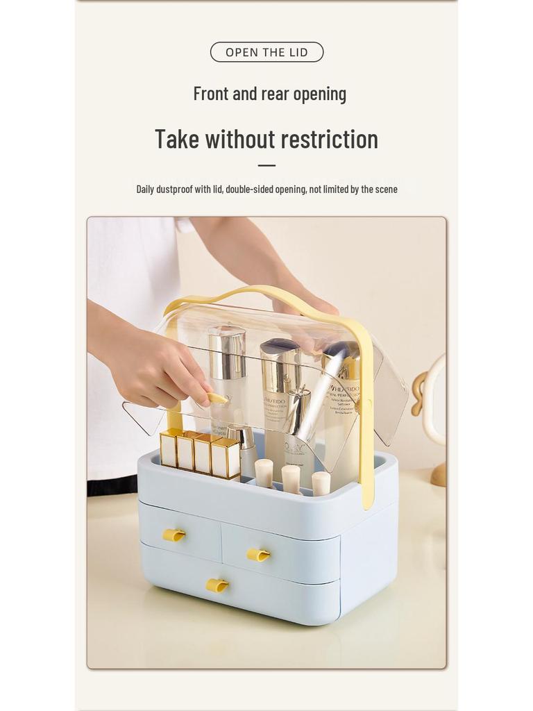High-Capacity Skincare & Cosmetic Organizer for Vanity Table