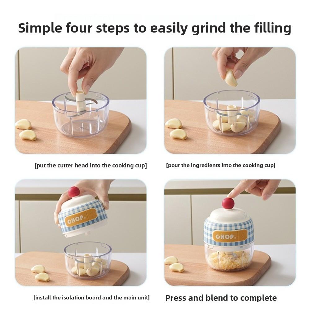 Detachable Electric Garlic Chopper Multifunctional Handheld Garlic Crusher Food Preparation