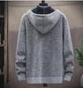 Men's Korean Slim Fit Sweater - Autumn/Winter Knitted Jacket with Thick Velvet