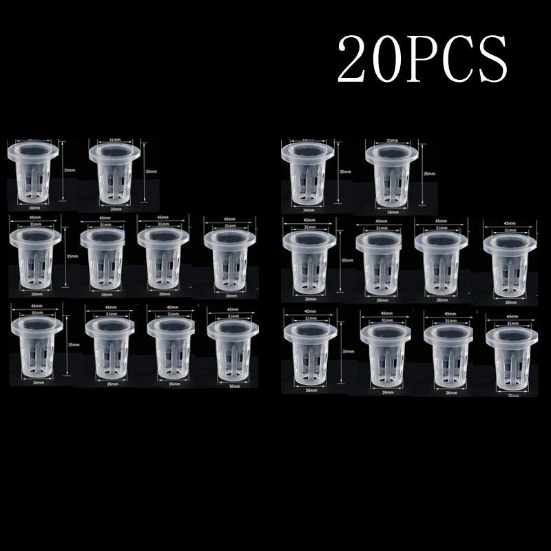 10/20/50Pcs Hydroponic Colonization Net Basket Plant Nursery Pot Aeroponic Vegetable Planting Grow Soilless Culture Sponge Cup