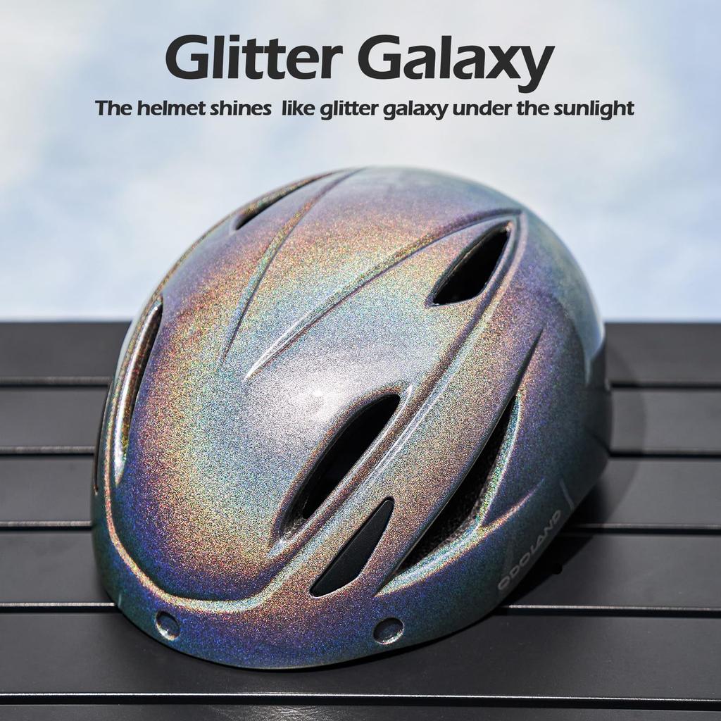 Odoland Bicycle Helmet with Magnetic High Impact Ultra High Chin Sun Adjustable City Road Sports Helmet Goggles, ASTM/CE/CPSC Certified, Rigidity,