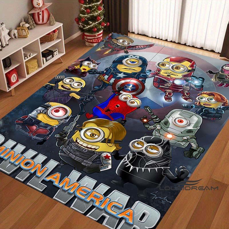 

Cute Cartoon 3D-Printed Minions Rug—Suitable for Living Rooms, Bathrooms, Creative Doormats, Bedroom Rugs, and More. 60x90cm
