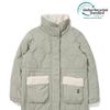 Teddy Diamond Quilting Long Puffer  Olive 