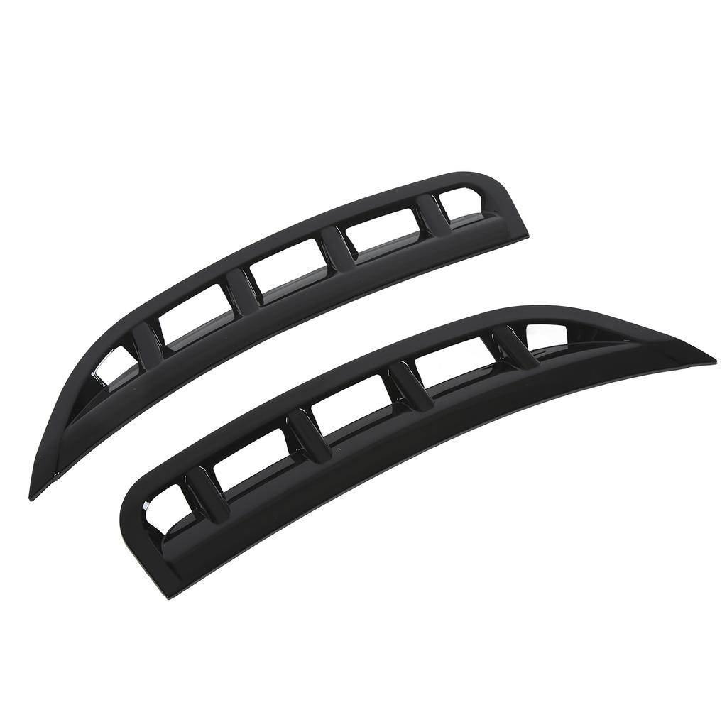 Pair Front Bumper Side Air Vent Spoiler Wind Knife Gloss Black Replacement for Mercedes Benz GLE Class 2019+