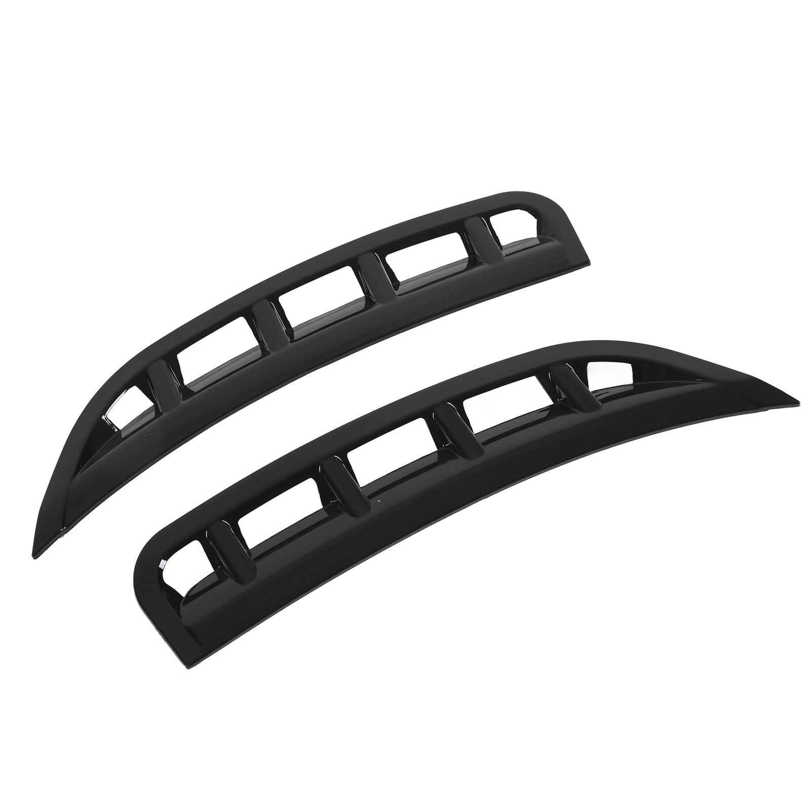 

Pair Front Bumper Side Air Vent Spoiler Wind Knife Gloss Black Replacement for Mercedes Benz GLE Class 2019+