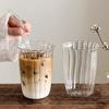 INS Transparent Drinking Glasses Creative Water Cups Juice Milk Tea Cup Iced Coffee Mug Cocktail Glasses Drinkware 300-550ml
